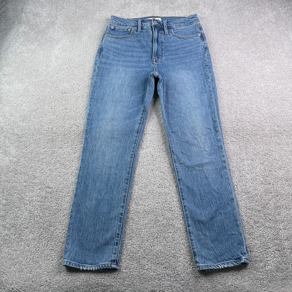 Madewell Jeans Womens 27 Blue Perfect‎ Vintage Straight Stretch Tencel Denim